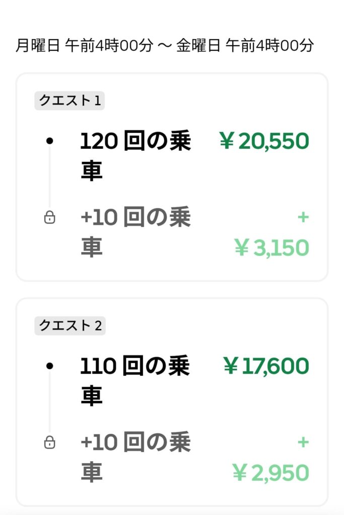 4/6の週の、跨ぎクエのスクリーンショット1