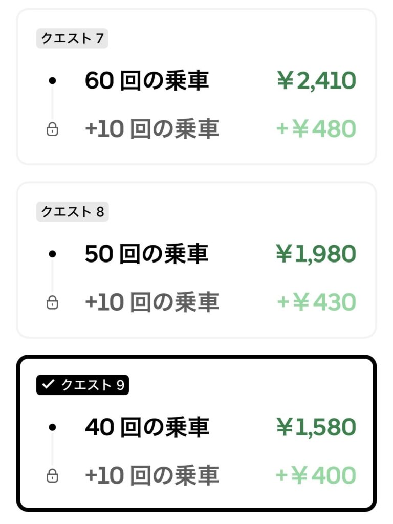 4/20の週の、跨ぎクエのスクリーンショット3