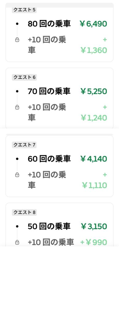 7/20週の日跨ぎクエスト選択肢2