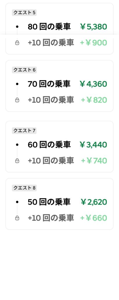 8/31週の日跨ぎクエスト選択肢2