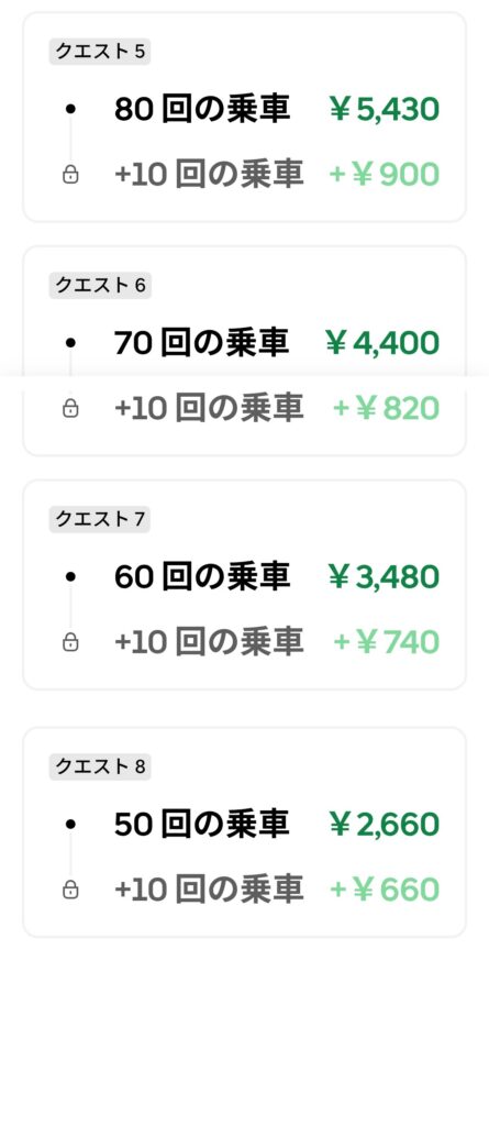 9/7週の日跨ぎクエスト選択肢一覧（2/3）